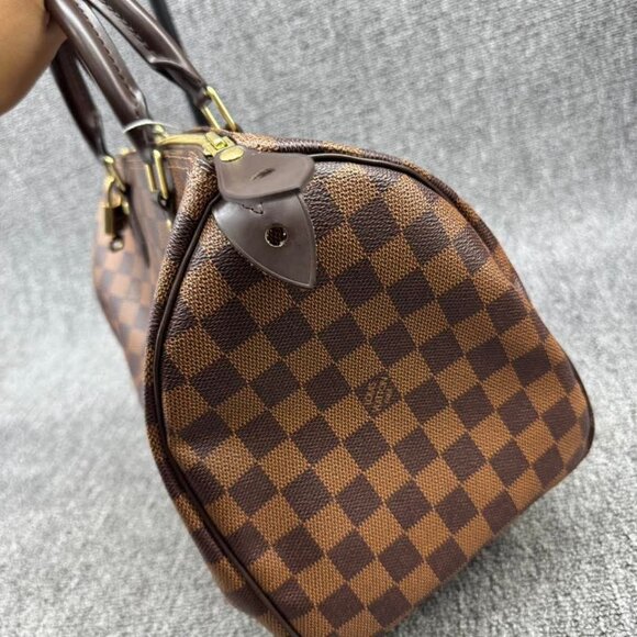 Louis Vuitton Speedy 30 Damier Ebene Canvas Tote 775-071525 - Picture 5 of 15